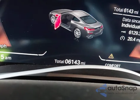 2025 BMW M850I xDrive из США, поврежденный, VIN WBABC4C04SCU40742